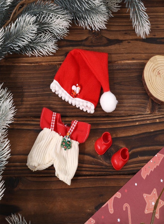 Sinbana Doll Christmas Outfit Set, Cloth and Adorable Doll Christmas Clothes for 15-17cm/5.91-6.69in Toy Decoration Display & Collection (Santa Claus) - Image 3